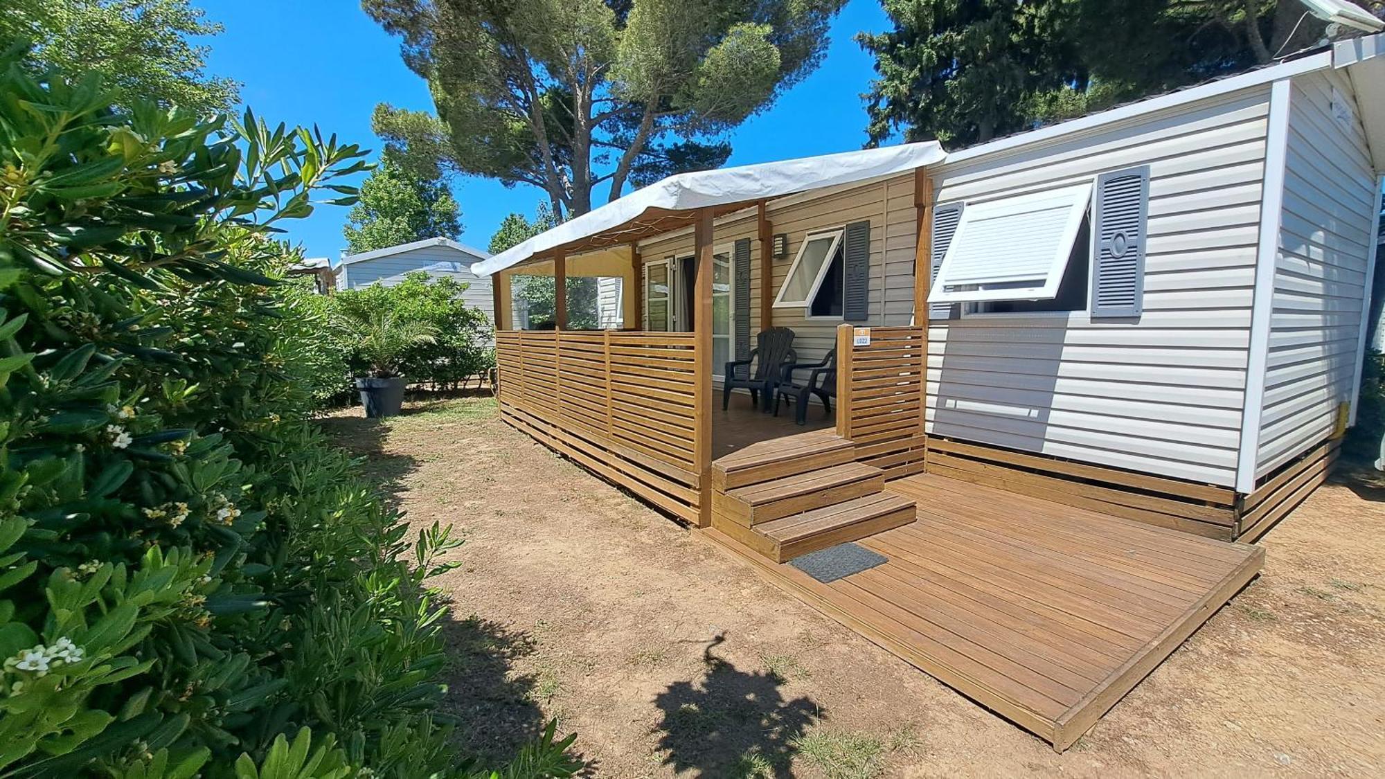 Mobile Home Climatise 3 Chambres A Narbonne Plage المظهر الخارجي الصورة